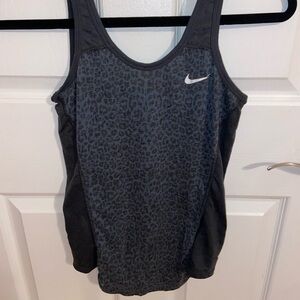 Nike Women's Gray Leopard Tank Top
